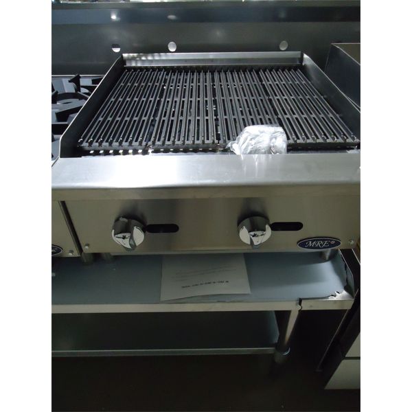 NEW Heavy Duty 24" Counter Top Char Rock Broiler (with Rocks)