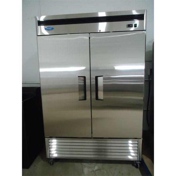 NEW 46 Cu Ft Stainless Steel Double Door Cooler