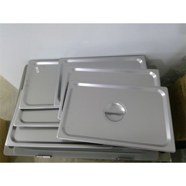 Lot of 6 - NEW Stainless Steel Full Size Insert Lid (Lid Only)