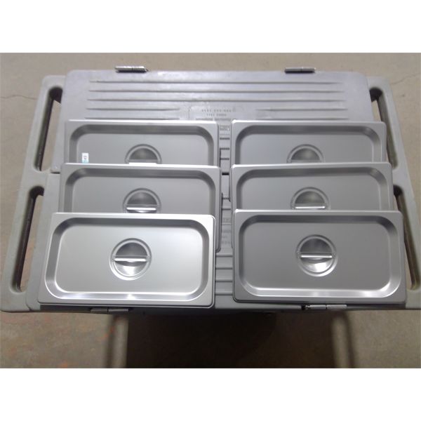 Lot of 6 - NEW Stainless Steel One Third Insert Lids (Lids Only)