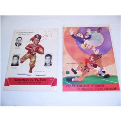 1937 & 1941 College Football Programs
