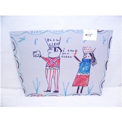 Outsider Art Signed R.A. Miller