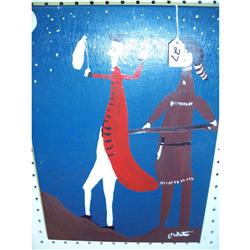 Outsider Art G.F. White Revolutionary War  Box