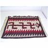 Image 1 : Navajo Indian Rug With Geometric Design