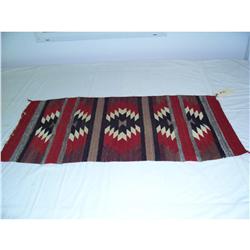 Navajo Small Indian Saddle Blanket 19" x 39"