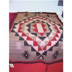 Navajo Indian Rug Water Beetle Design