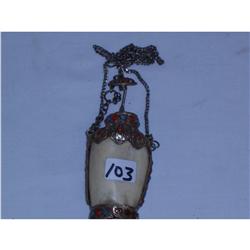 Oriental Snuff Bottle With Chain