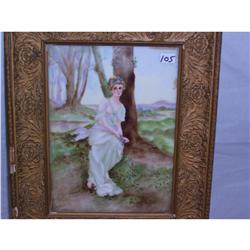 Artist Signed KPM Limoge Plaque