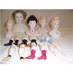 Group Bisque / China Head Dolls