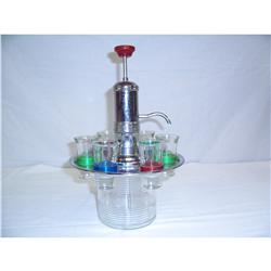 Depression Glass Cocktail Set Art Deco