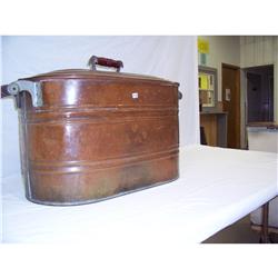 Large Copper Wash Boiler With Lid
