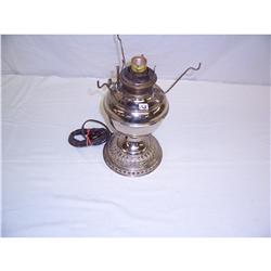 Nickel Plated Alladdin Style Oil Lamp