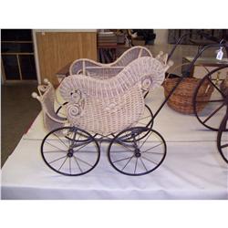 Victorian Wicker Baby Carriage