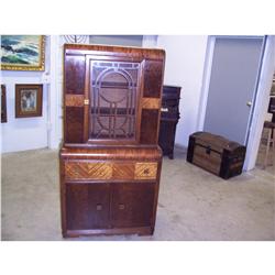 Depression / Waterfall Style China Cabinet