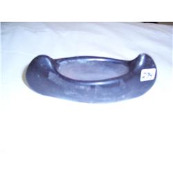 San Ildefonso Indian Pottery Canoe