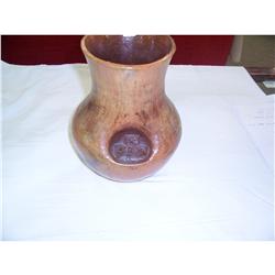 Navajo India Pitcehr With Pueblos 9" Tall