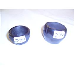 Pair Santa Clara Indian Pots