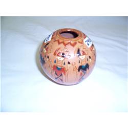 Navajo Indian Pot Signed 3" Tall