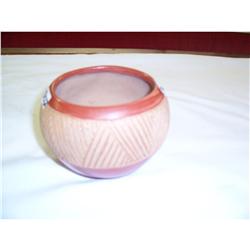 Incised Indian Pot 4 3/4 Diameter Signed
