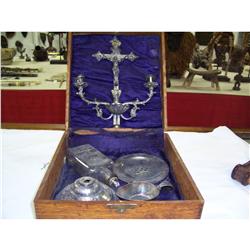 Oak Religious Last Rite's Box