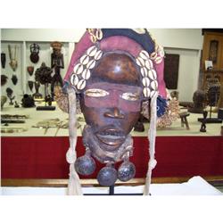 Dan Ceremonial Tribal Mask 16"