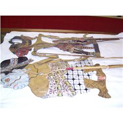Pair Wayang Java Indonesia Tribal Puppets
