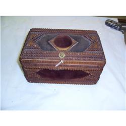 Tramp Art Jewelry Box