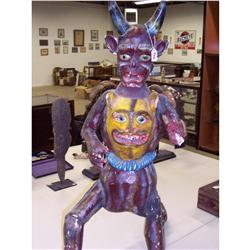 Large Day Of Dead Tribal Statue