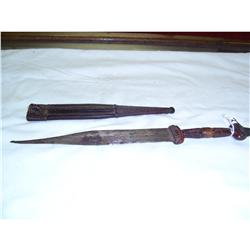 Ivory Coast Dagger With Sheath