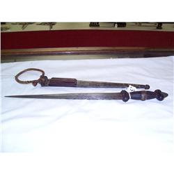 Large Dagger Snake Skin & Leather