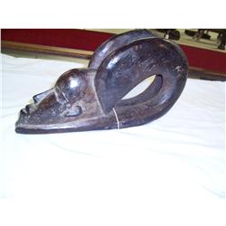 Senufo Divination Tribal Carved Head Ochre