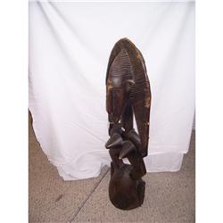 Senufo Janus Tribal Helmet Mask