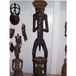 Large Camaroone Tribal King Throne