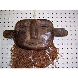 Tega Tribal Mask With Raffin