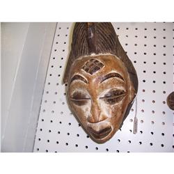 Punu Made Polychrome Tribal Mask