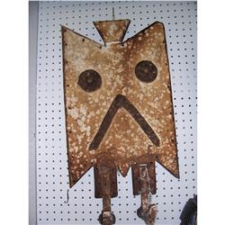 Double Hornbill Tribal Plank Mask