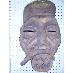Wooden Tribal Horror Mask