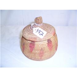Central Anerica Indian Basket With Lid
