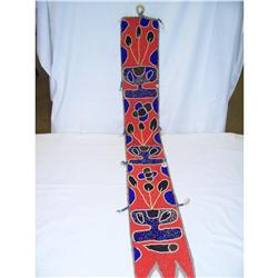 Yourba Tribal Diviniation Sash Colorful Beadwork