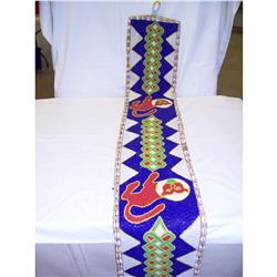 Yourba Tribal Divination Sash Colorful Beadwork