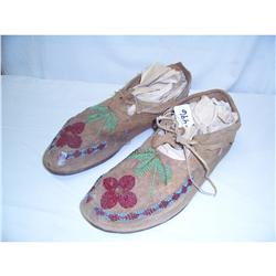 Native American Bead Moccasins Iron Eyes Cody