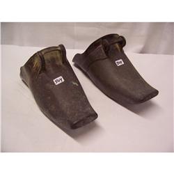 Pair Brass Tribal Ceremonial Shoes