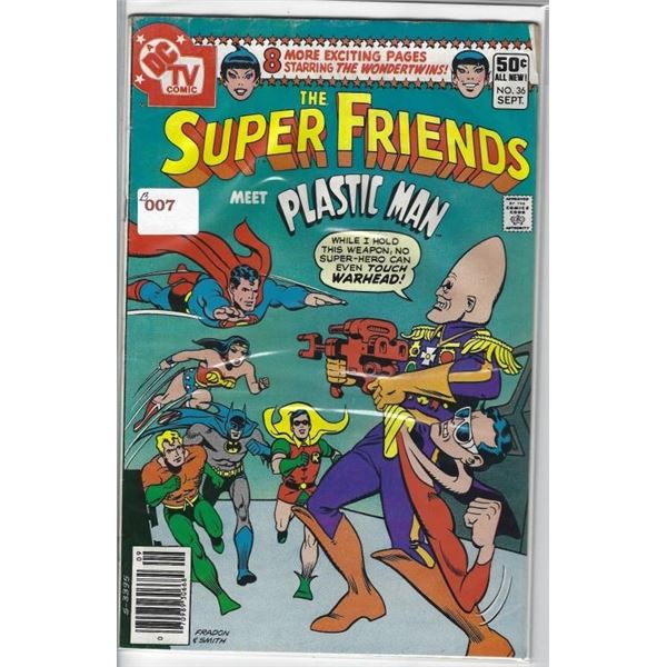 THE SUPER FRIENDS DC COMIC NO. 36 SEPT 50 CENTS