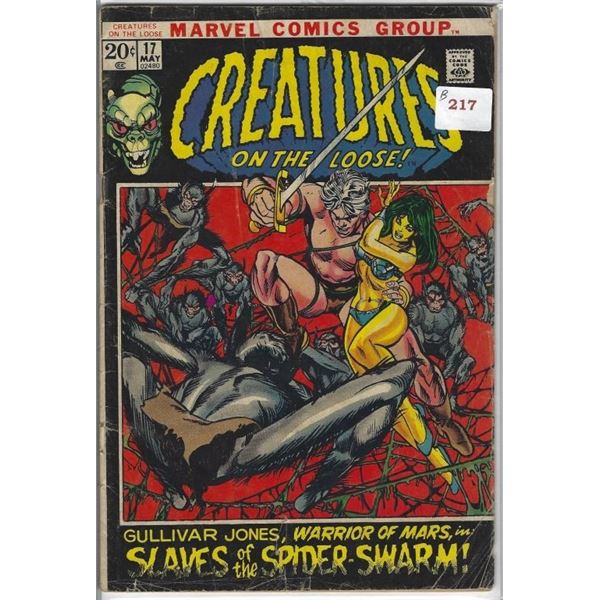 CREATURES ON THE LOOSE! MARVEL COMIC NO. 17 MAY 20 CENTS