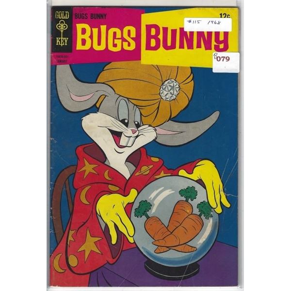 1968 GOLD KEY COMICS BUGS BUNNY #115 12 ¢ 10070-801 JANUARY