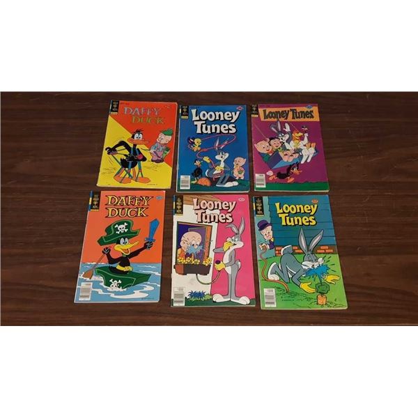 6 vintage gold key comics Daffy Duck and Looney Tunes