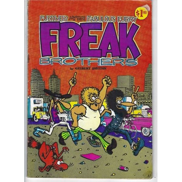 FURTHER ADVENTURES FREAK BROTHERS COMIC $1.00 THE FABULOUS FREAK BROTHERS