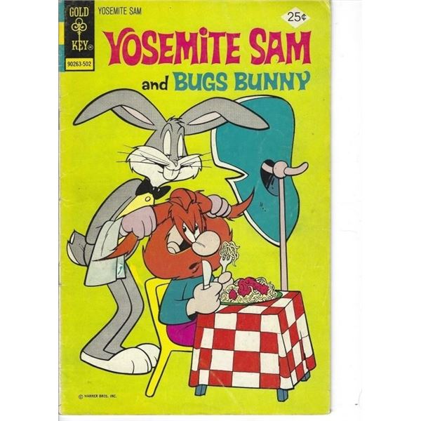 GOLD KEY COMICS YOSEMITE SAM & BUGS BUNNY 25 ¢ 90263-502