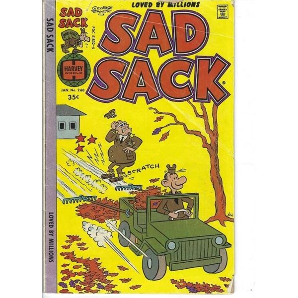 HARVEY COMICS SAD SACK JAN #260 35¢ PDC 51832-5