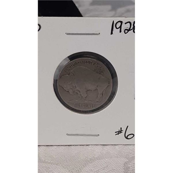 US 1928 INDIAN HEAD/BUFFALO NICKLE (6)